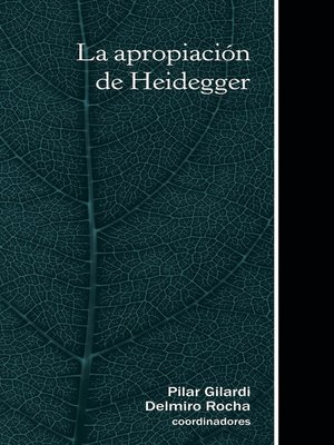 cover image of La apropiación de Heidegger